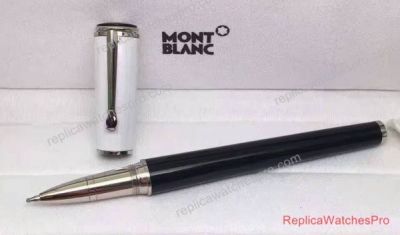 Copy MontBlanc Ingrid Bergman Rollerball Pen Silver Clip For Sale